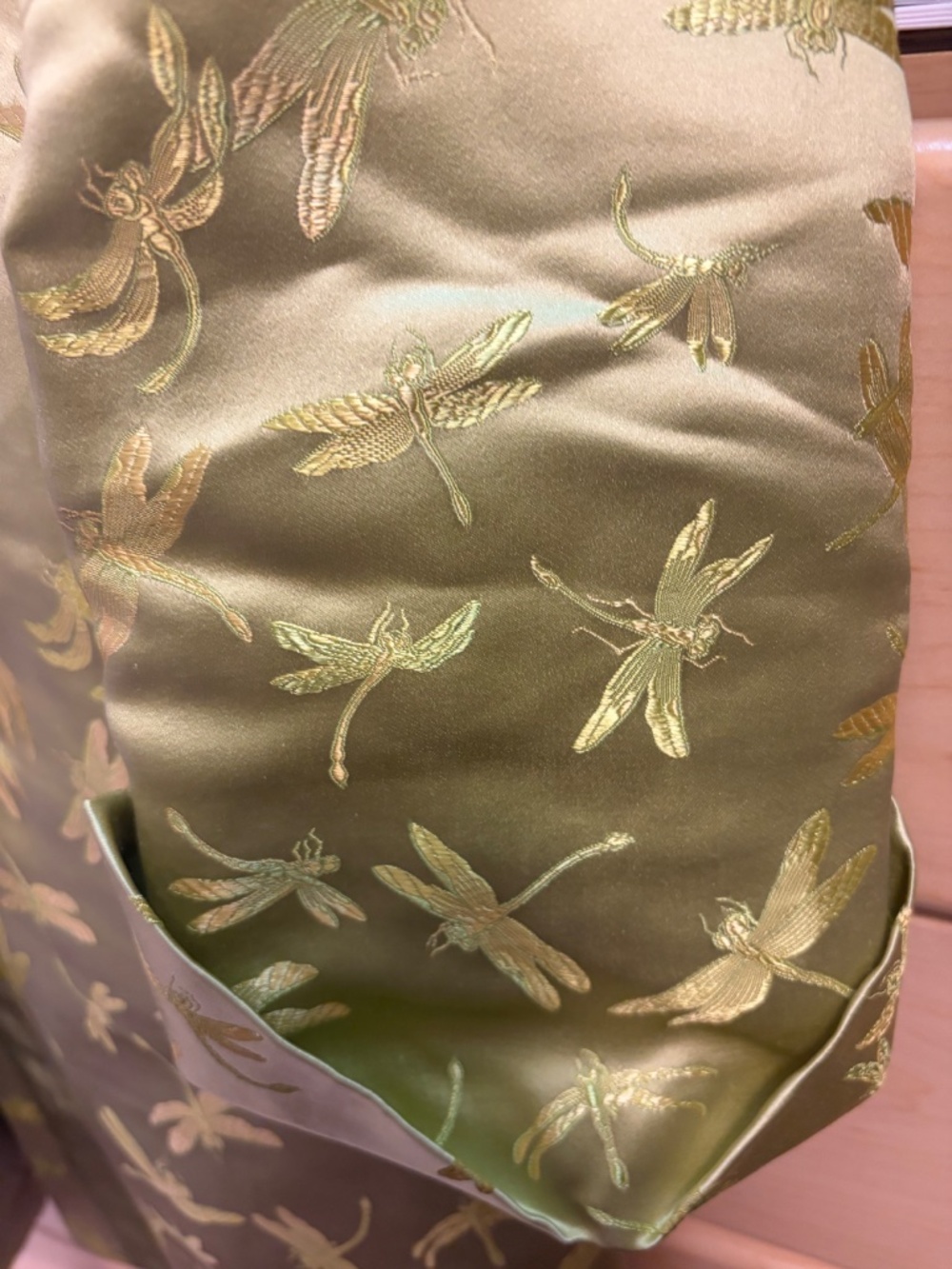 Asian Image Silk Brocade W/Dragonflies Jacket Mandarin Style Small - Picture 6 of 10